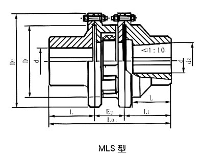 MLS型单法兰梅花形弹性联轴器